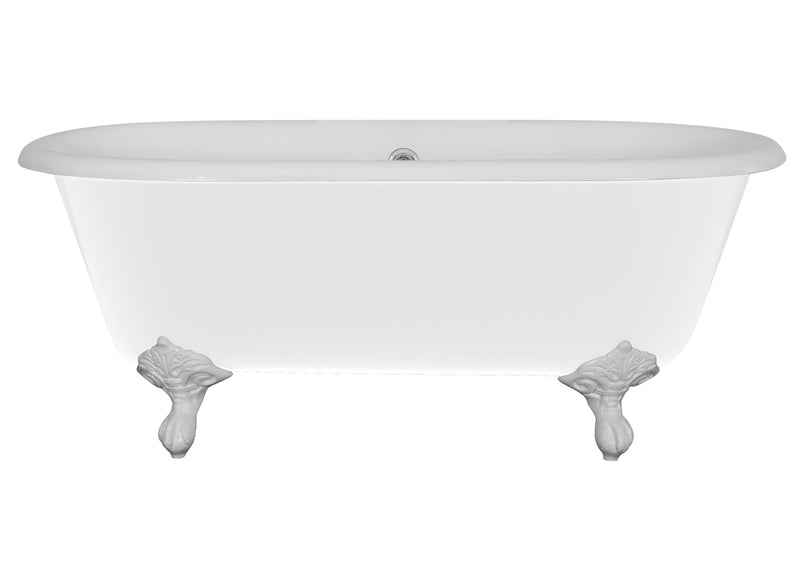 Hurlingham Dryden Small Freestanding Cast Iron Bath 1530 x 770mm