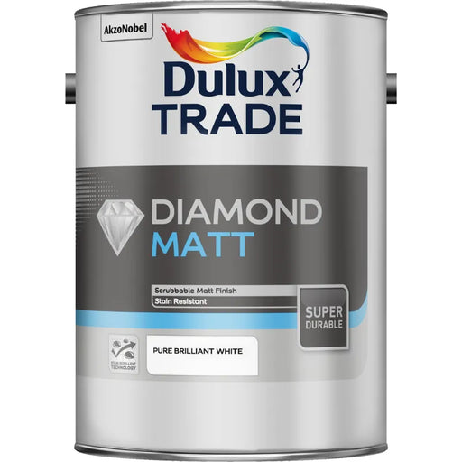Dulux Trade Diamond Matt Pure Brilliant White 5L