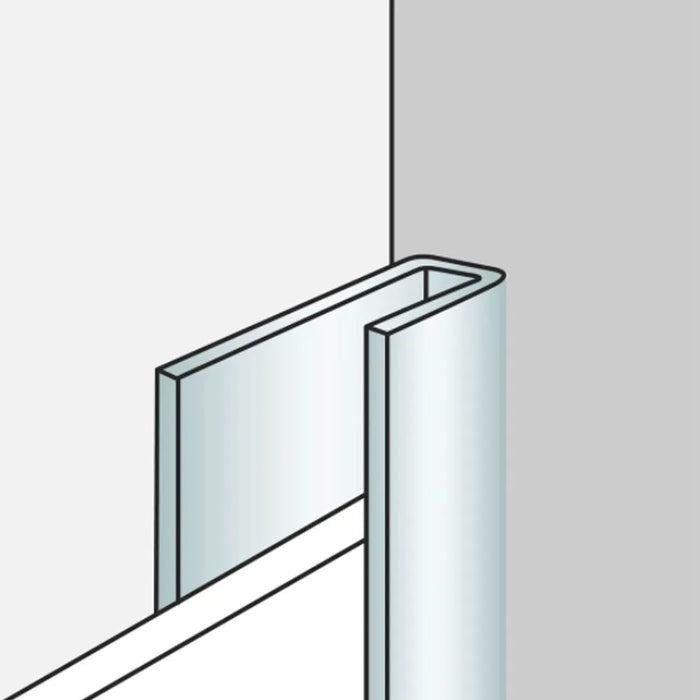 Aluminium 1-Part Finishing Profile