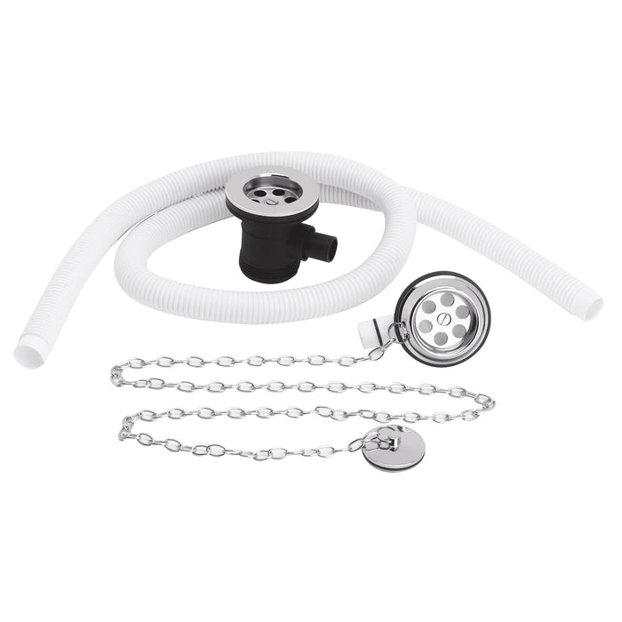Chrome Plug With Chain Bath Waste