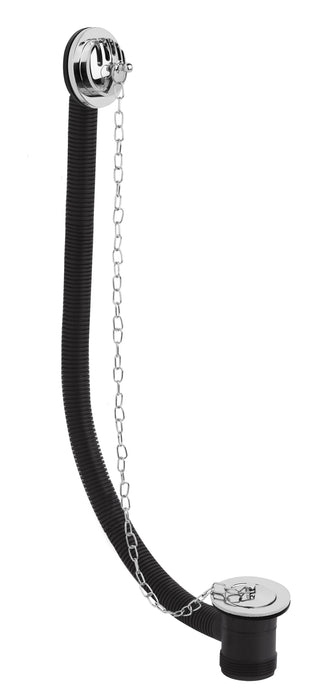 Chrome Plug With Chain Concealed Bath Waste