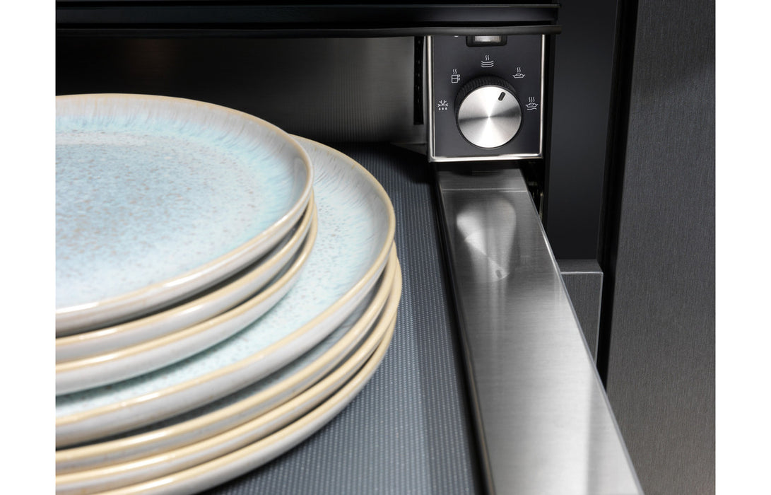 Electrolux EBD4X 14cm Warming Drawer - Black Glass & St/Steel