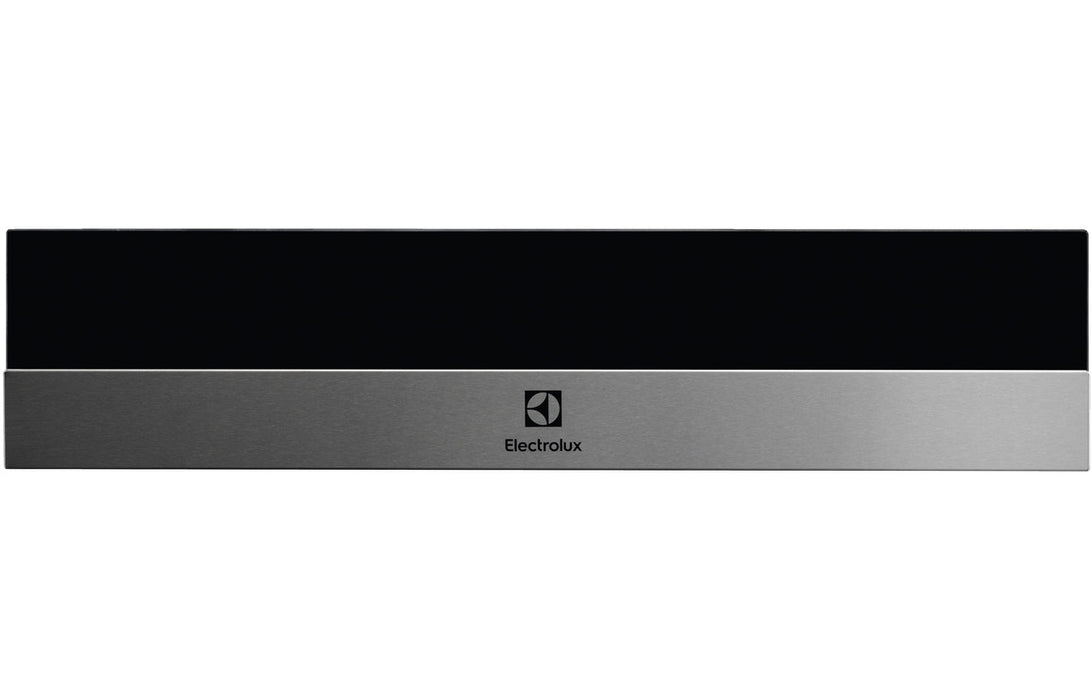 Electrolux EBD4X 14cm Warming Drawer - Black Glass & St/Steel
