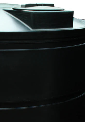 5100 Litre Cylindrical Water Tank - Non Potable - Black