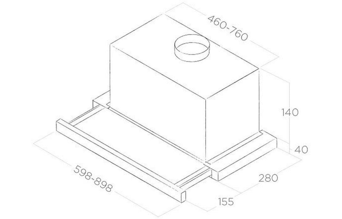 Elica Elite 14  Telescopic Hood - St/Steel