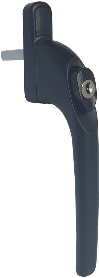 ELITE Black Inline Espag Window Handles 40mm — Trade Superstore Online