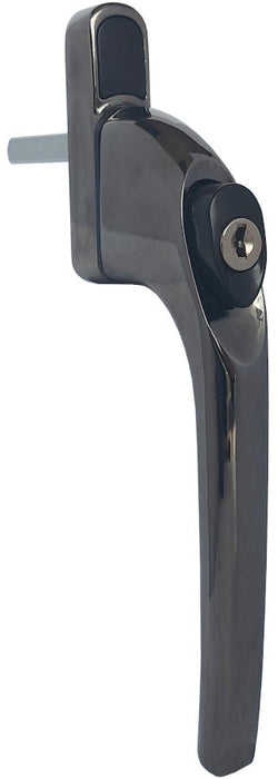 ELITE Smokey Chrome Cranked Espag Left Hand Window Handle