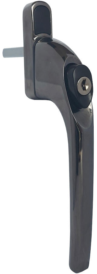 ELITE Smokey Chrome Inline Espag Window Handles 40mm