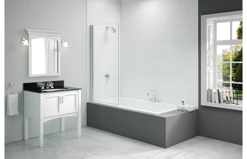 Merlyn 800x1500mm Single Square Bath Screen (6mm)