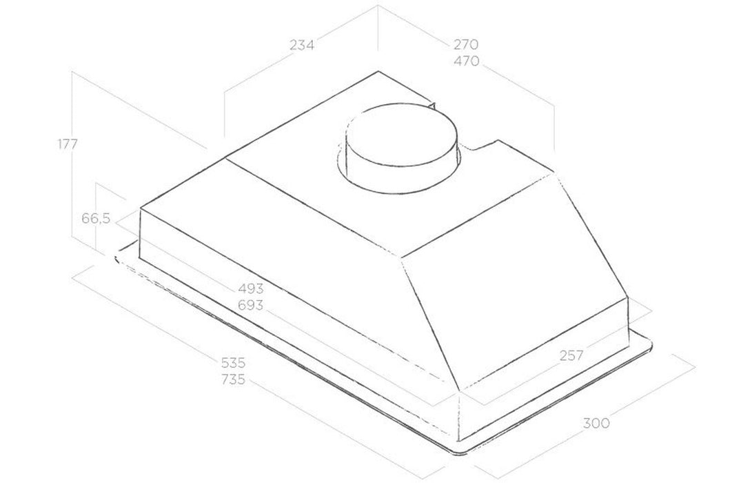 Elica Era Lux 60cm Integrated Hood
