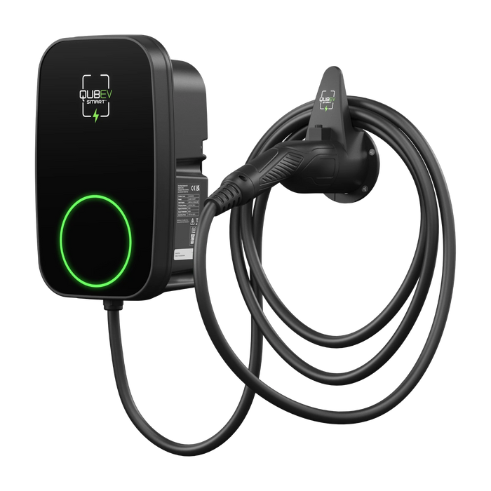 Qubev Smart 32A 22kW Type 2 5m Tethered EV Charger