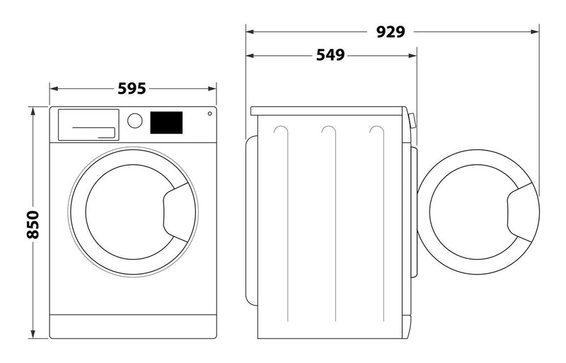 Indesit EWDE 761483 W UK F/S 7/6kg 1200rpm Washer Dryer - White
