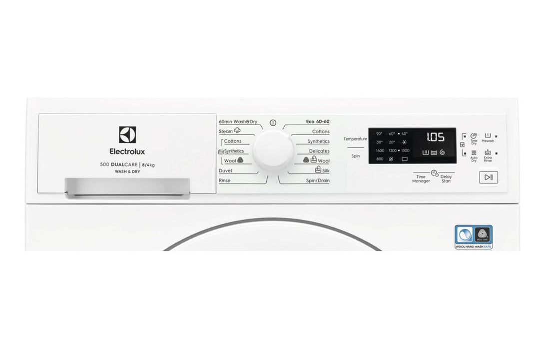 Electrolux EWDK5846B F/S 8/4kg 1600rpm Washer Dryer - White