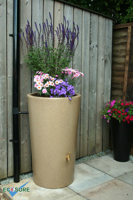 City Water Butt Planter Sandstone