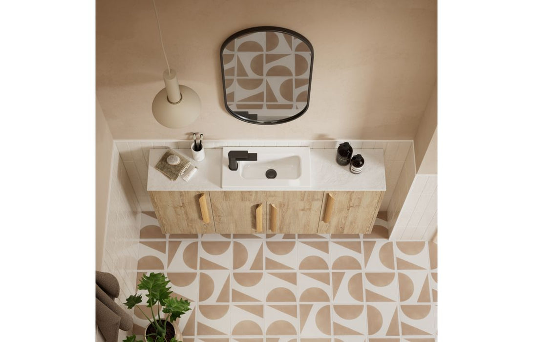 Eton 200mm Standard Toilet Roll Unit - Havana Oak