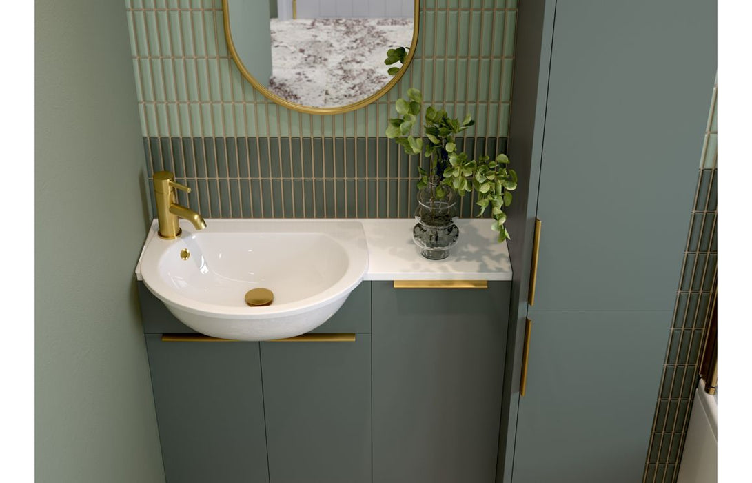 Eton 600mm Standard WC Unit - Matt Green