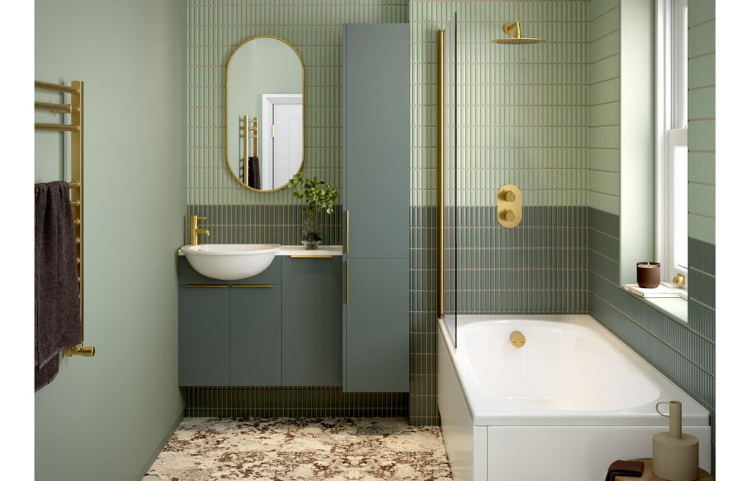 Eton 600mm Standard WC Unit - Matt Green