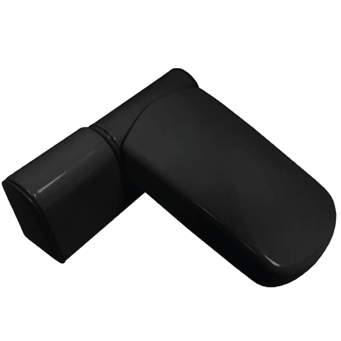 Elite Black Flag Door Hinge 19mm