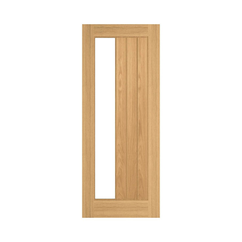 Deanta Ely Prefinished Oak Glazed Side Lite Door