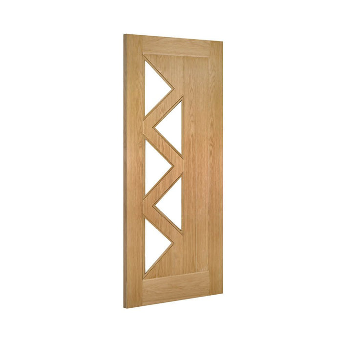 Deanta Ely Prefinished Oak Glazed 5 Lite Door