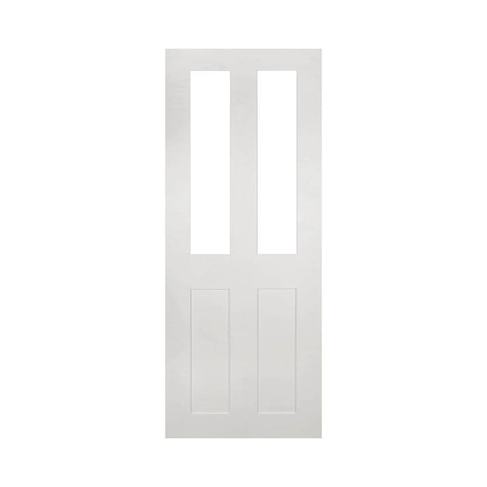 Deanta Eton White Primed Glazed Door