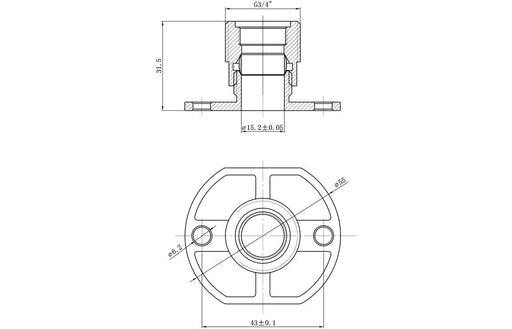 Exposed Shower Valve Fast Fitting Kit (Any) (Pair)