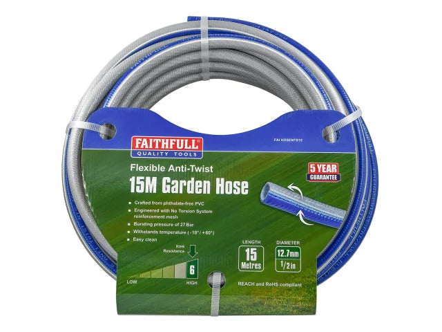 Flexible Anti-Twist Hose NTS 15m 12.5mm (1/2in) Diameter