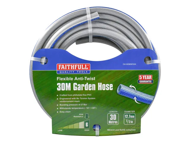 Flexible Anti-Twist Hose NTS 30m 12.5mm (1/2in) Diameter