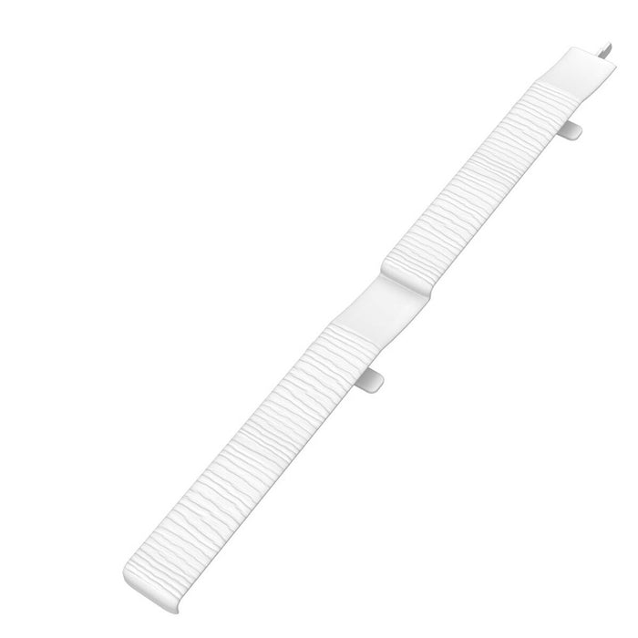 White Fortex Double Plank Shiplap Embossed Butt Joint 333mm