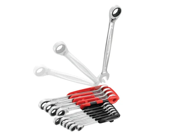 467B.JP10PB Ratchet Combination Wrench Set, 10 Piece