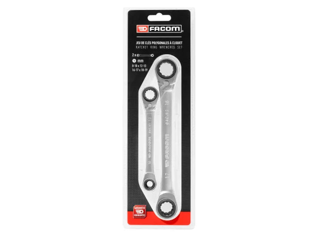 Quatro Ratcheting Spanner Set, 2 Piece
