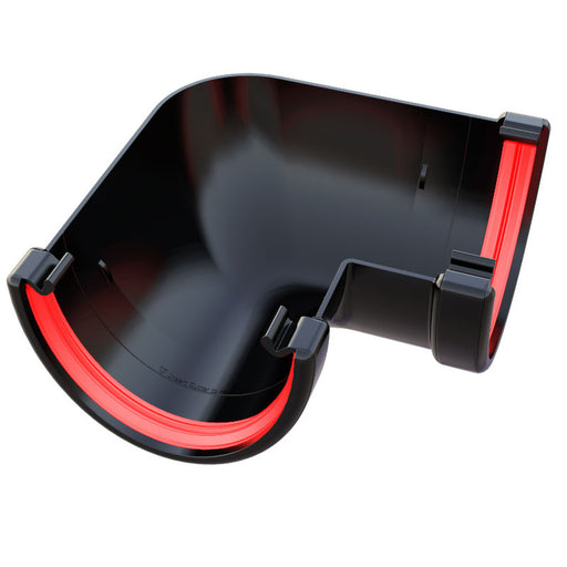 Black Freefoam Deepflow 90° Gutter Angle