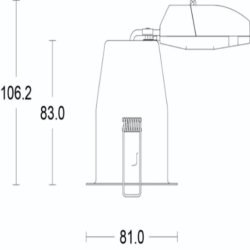 Fire Rated Downlight Fireguard Next Generation IP20 Without Bezel