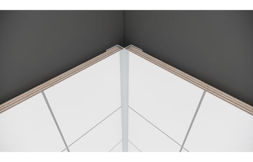 Fibo Aluminium 135° Internal Profile 2.4m
