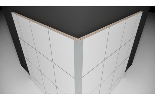 Fibo Aluminium Small L-Shaped Profile 2.4m