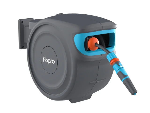 Auto Rewind Wall Mounted Reel + 20m of Hose