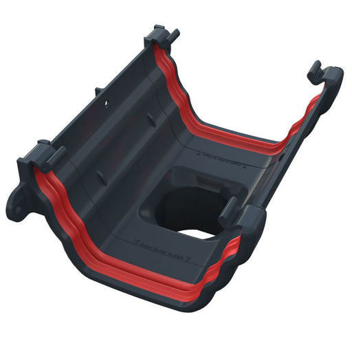 Anthracite Grey Freefoam Ogee Running Outlet