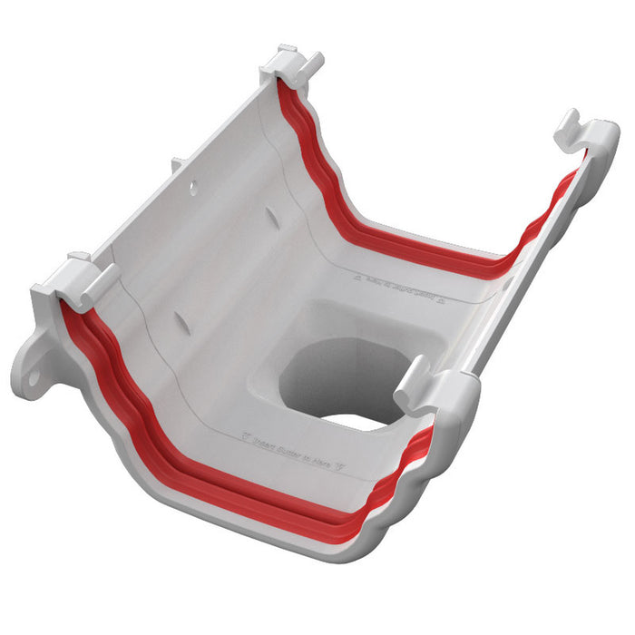 White Freefoam Ogee Running Outlet