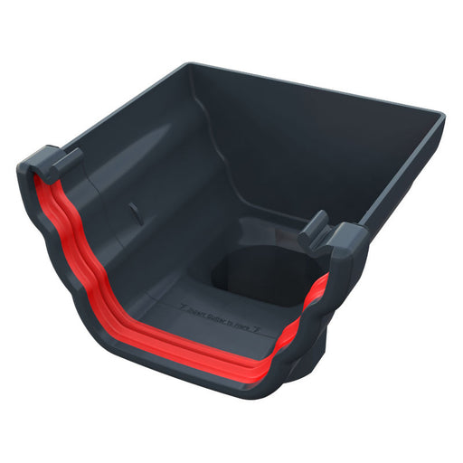 Anthracite Grey Freefoam Ogee Stop End Running Outlet