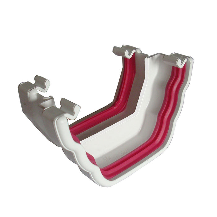 White Freefoam Ogee to Square Adaptor