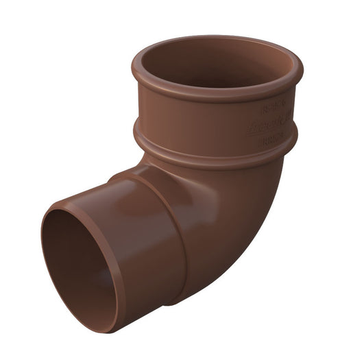 Brown Freefoam Round 90° Offset Down Pipe Bend
