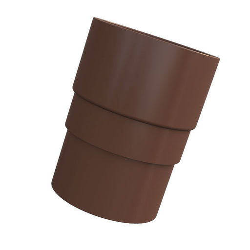Brown Freefoam Round Downpipe Socket