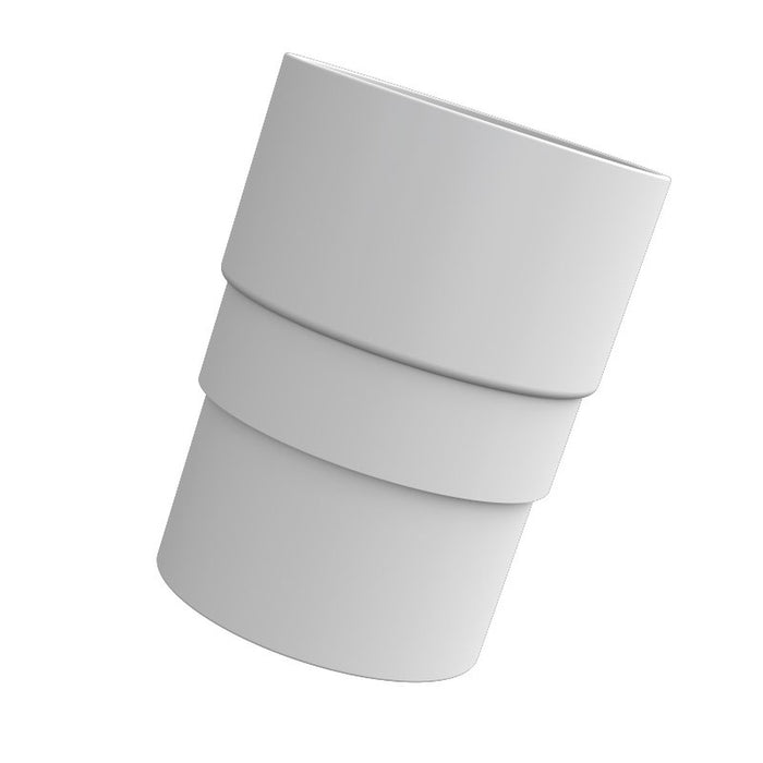 White Freefoam Round Downpipe Socket