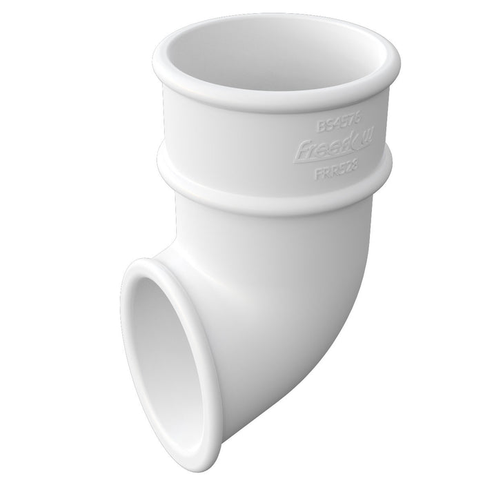White Freefoam Round Gutter Shoe
