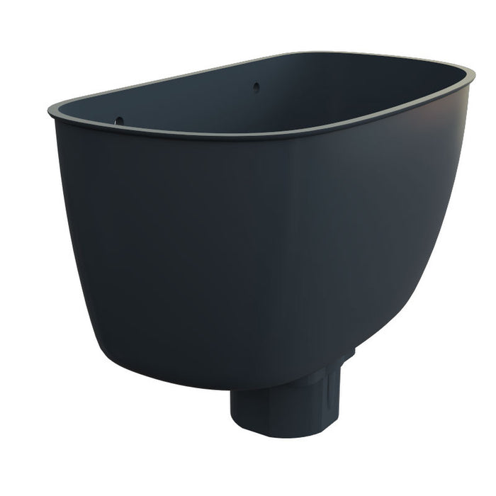 Anthracite Grey Freefoam Round Hopper