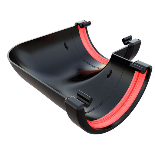 Black Freefoam Round 90° Gutter Angle