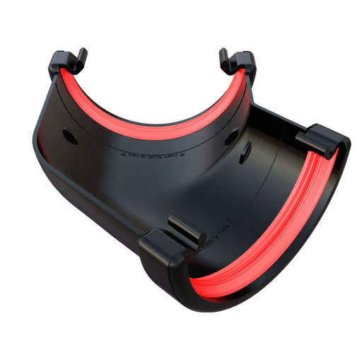 Black Freefoam Round 135° Gutter Angle