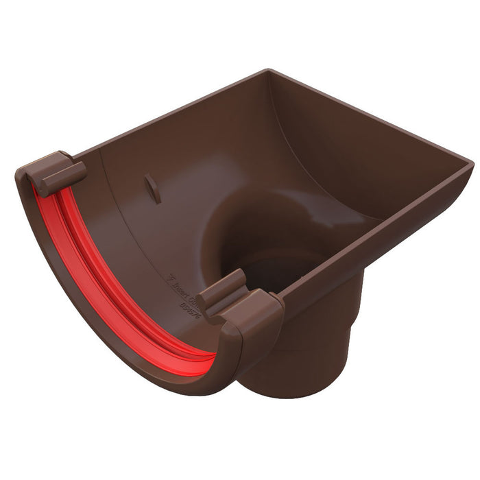 Brown Freefoam Round Stopend Outlet