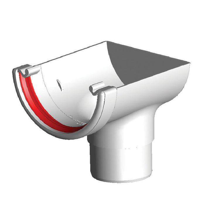 White Freefoam Round Stopend Outlet