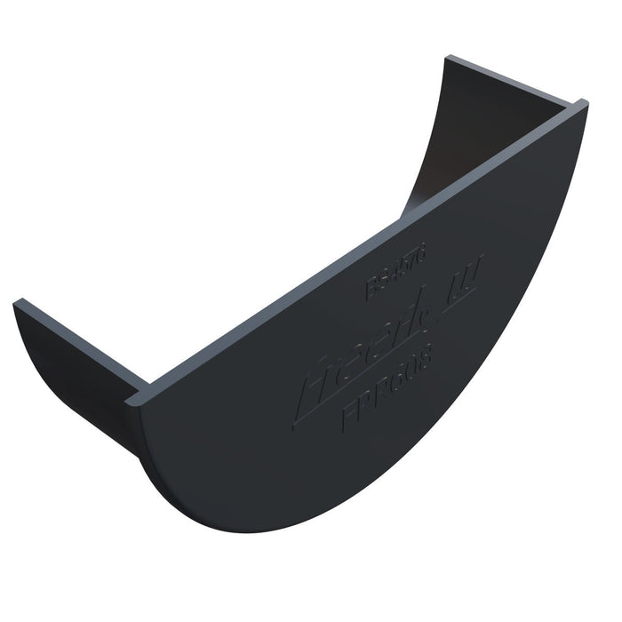 Anthracite Grey Freefoam Round Gutter Internal Stop End